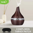 Saengq umidificador elétrico aroma difusor de ar madeira umidificador ar ultra-sônico óleo essencial aromaterapia fabricante névoa fria para casa