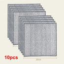 Pano de limpeza de fio de aço espessado, sem arranhões, dupla camada, microfibra de ferro, malha Dishrag, lavando pano, toalha de cozinha, 20 pcs, 5pcs