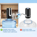 Distribuidor de água automático para garrafa de 5 galões, carregamento tipo C, portátil, elétrico, preto