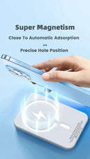 Banco de potência magnético para iphone magsafe bateria externa portátil carregador sem fio para apple original powerbank bateria sobressalente