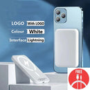 Banco de potência magnético para iphone magsafe bateria externa portátil carregador sem fio para apple original powerbank bateria sobressalente