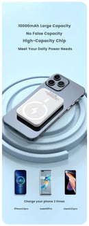 Banco de potência magnético para iphone magsafe bateria externa portátil carregador sem fio para apple original powerbank bateria sobressalente