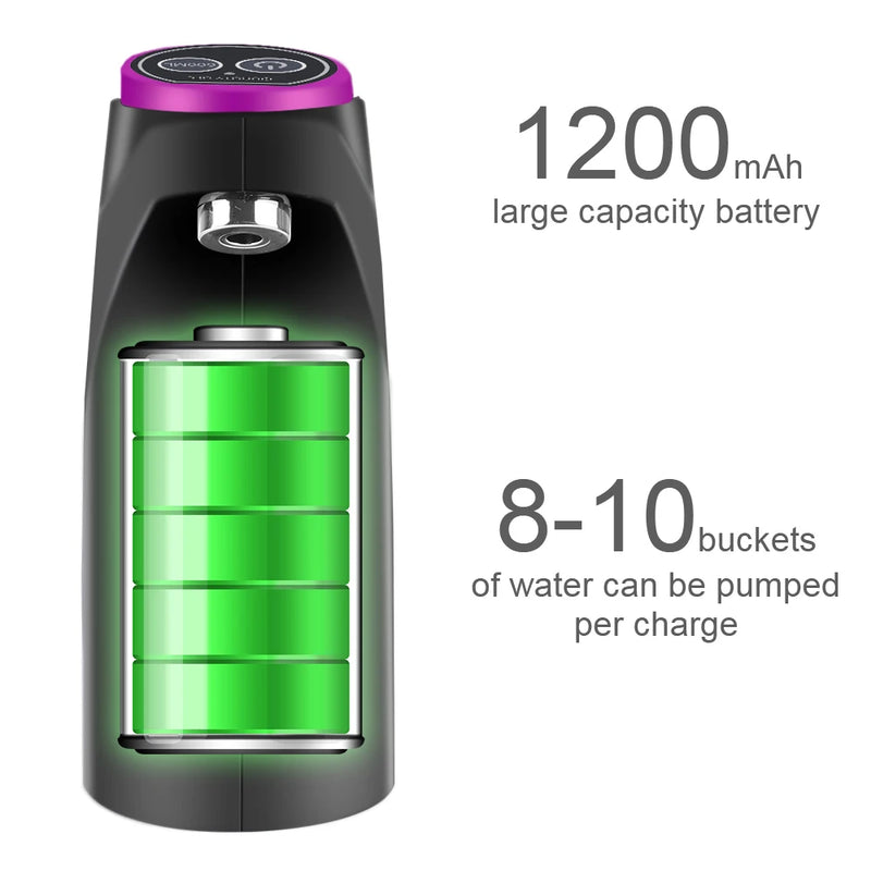 Bomba De Água Elétrica Automática Com Controle De Toque, Distribuidor De Água, Garrafa De Água, Interruptor De Beber, Botão, Carregamento USB