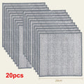 Pano de limpeza de fio de aço espessado, sem arranhões, dupla camada, microfibra de ferro, malha Dishrag, lavando pano, toalha de cozinha, 20 pcs, 5pcs