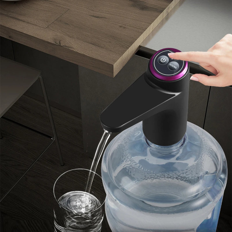 Bomba De Água Elétrica Automática Com Controle De Toque, Distribuidor De Água, Garrafa De Água, Interruptor De Beber, Botão, Carregamento USB