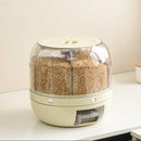 Recipiente De Arroz Com Caixa De Dispensador, Máquina De Separação De Arroz 360 °, Frascos De Armazenamento De Cozinha, Selo De Alimentos, Utensílios De Cozinha, Armazenamento De Grãos