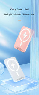 Banco de potência magnético para iphone magsafe bateria externa portátil carregador sem fio para apple original powerbank bateria sobressalente