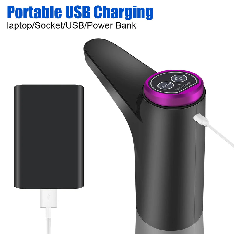 Bomba De Água Elétrica Automática Com Controle De Toque, Distribuidor De Água, Garrafa De Água, Interruptor De Beber, Botão, Carregamento USB