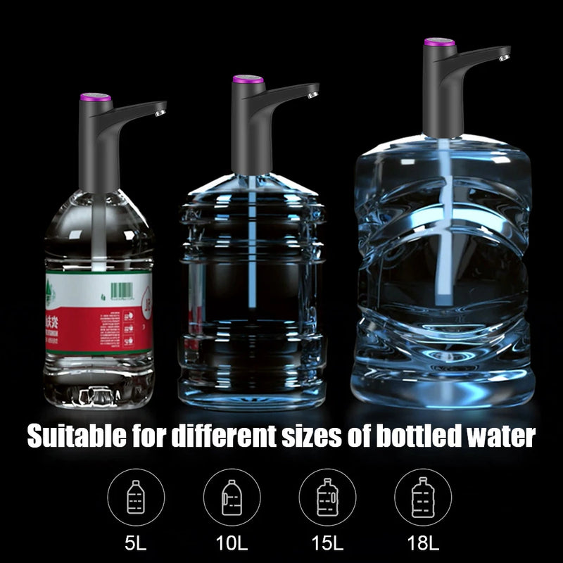 Bomba De Água Elétrica Automática Com Controle De Toque, Distribuidor De Água, Garrafa De Água, Interruptor De Beber, Botão, Carregamento USB